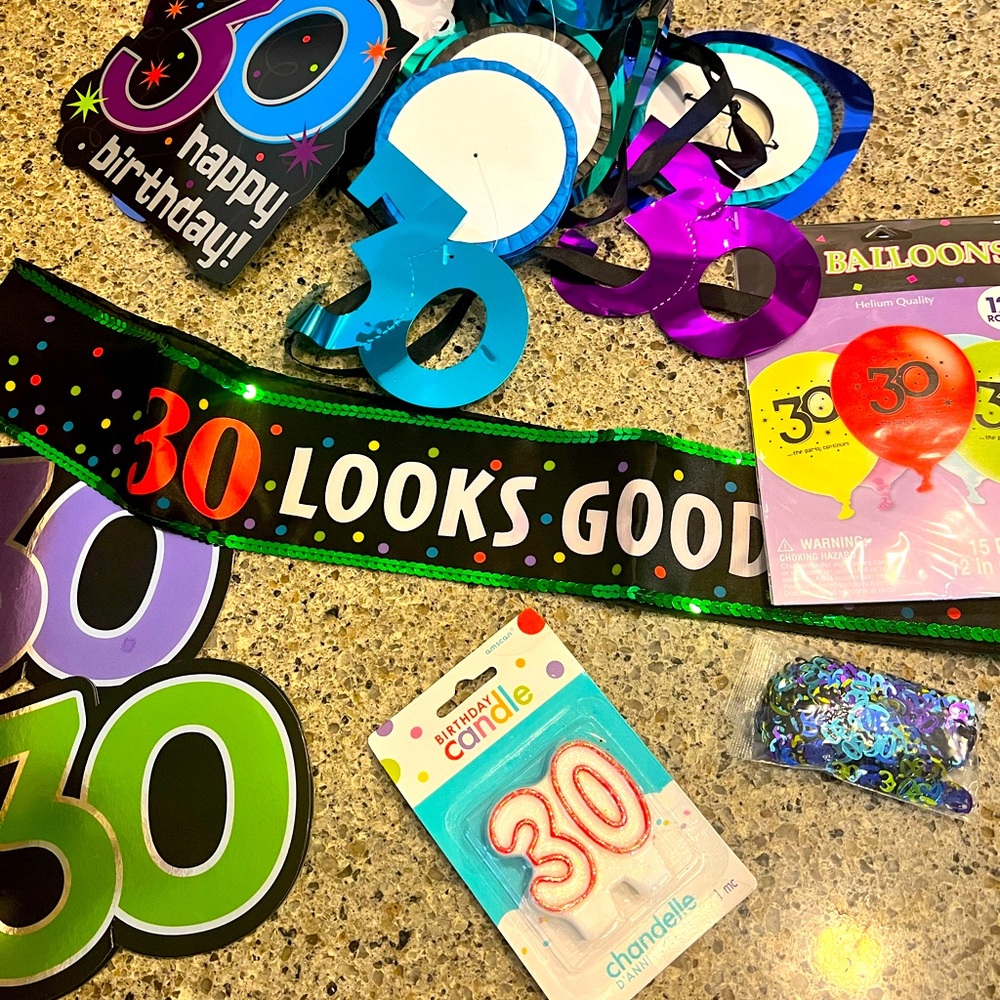 Birthday decorations 30th